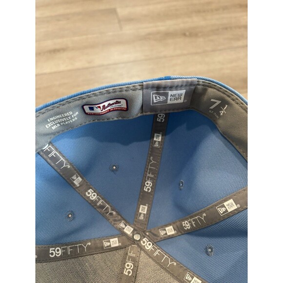 Boston Red Sox New Era 59fifty Tie Dye Sky Blue Hat Fitted MLB Authentic - Picture 5 of 6